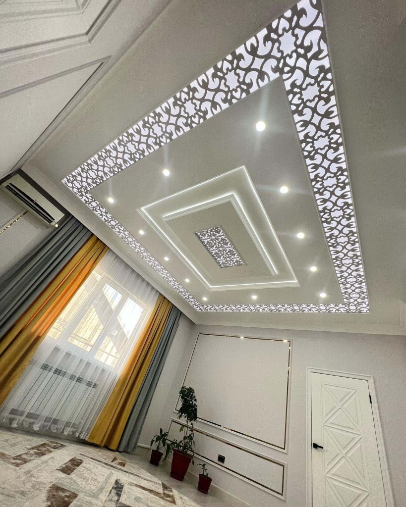 طراحی و اجرای سقف مشبک PVC